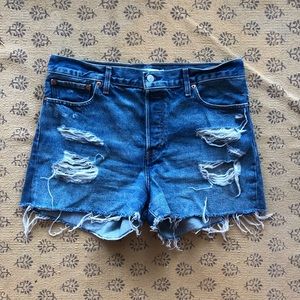 Levi’s wedgie high waisted shorts